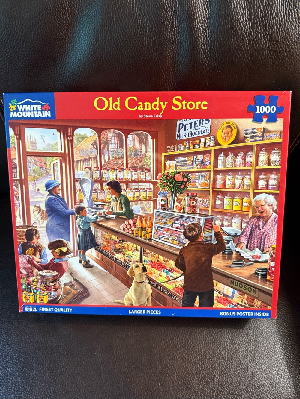 White Mountain Old Candy Store. 1000 pieces. Larger format with poster